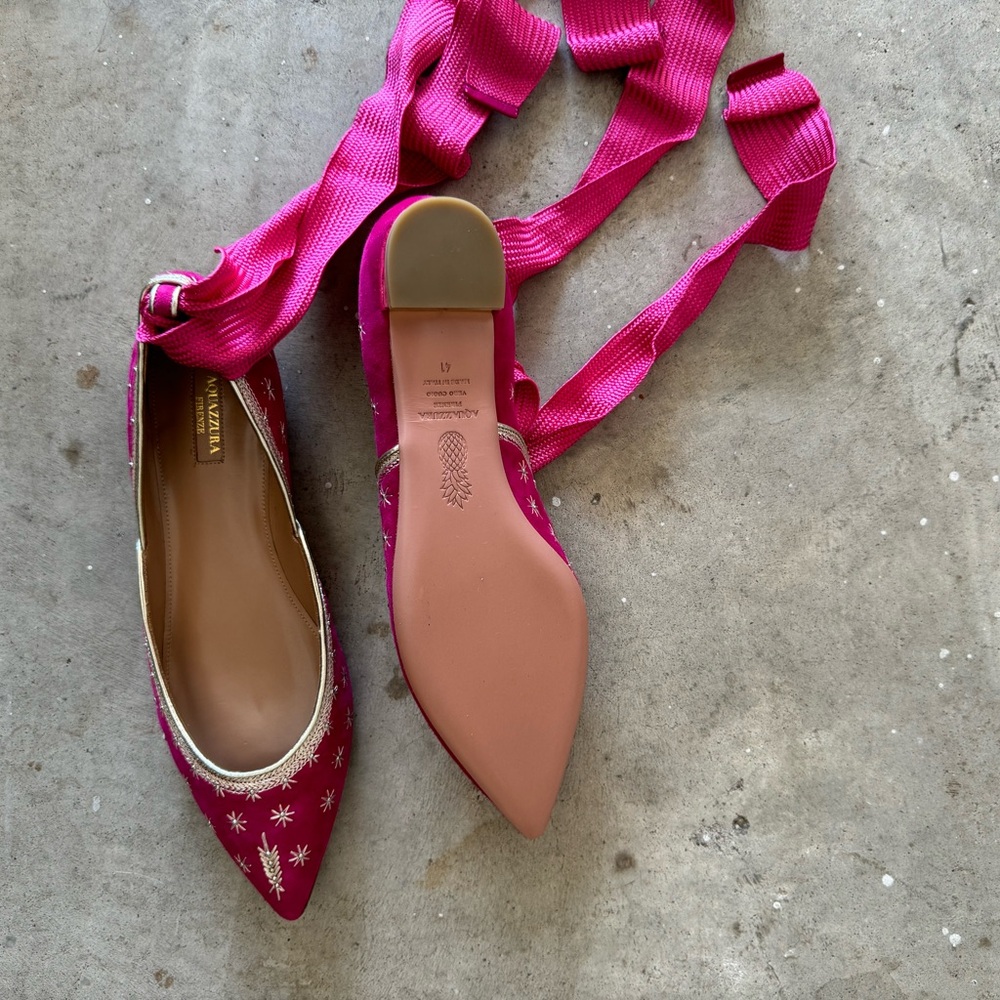 Aquazurra Silke Ballet flats